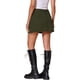 thumbnail image 3 of Faldas de mezclilla mini de cintura alta con abertura lateral para mujeres INSPIRE CHIC 2XL verde ejército, 3 of 6