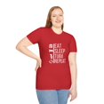 thumbnail image 3 of Funny Tuba Player T-Shirt Eat, Sleep, Tuba, Repeat, 3 of 7
