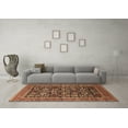thumbnail image 3 of Ahgly Company Indoor Square Oriental Brown Traditional Area Rugs, 6' Square, 3 of 4