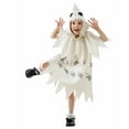 thumbnail image 5 of GYRATEDREAM 4-12T Unisex Ghost Costume Cosplay Hood Robe for Halloween Party Outfit Ghostface, 5 of 8