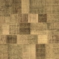 thumbnail image 1 of Ahgly Company Indoor Square Patchwork Brown Transitional Area Rugs, 4' Square, 1 of 4