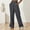 Dark Gray, variant on Womens Cargo Utility Trousers, Cargo Utility Multi Pocket Trousers Elastic High Waist Pleated Front Wide Leg Casual Daily Pants, Gray M