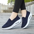 thumbnail image 2 of EKVAHL Women's Breathable Orthopedic Air Cushion Sneakers for Comfortable Casual Walking Shoes,Orthopedic Stretch Diabetic Casual Walking Wide Shoes with Arch Support Blue, 2 of 8