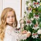 thumbnail image 1 of Ganfancp 2024 Colgante Lazo de Navidad con Árbol de Navidad Caja de Regalo Set Decoración Lino Impreso Letra Lazo Ofertas Del Día Liquidación 1* Arco, 1 of 6