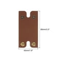 thumbnail image 2 of Uxcell Leather Razor Head Protecting Cover Safety Razor Head Protecting Sheath Brown 3 Pack, 2 of 6