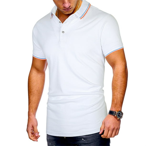 SAYOO Camisetas casuales de manga corta para hombres SAYOO moda