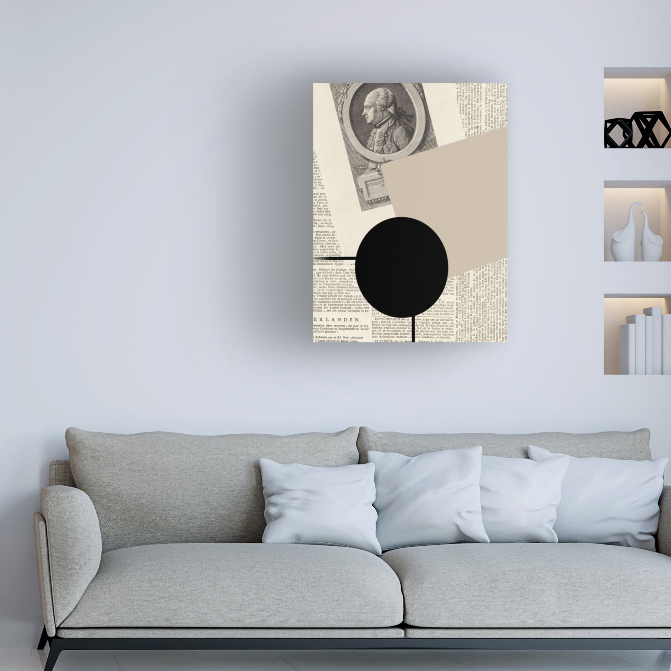 Trademark Fine Art Yopie Studio  Abstract Paper VV Canvas Wall Art