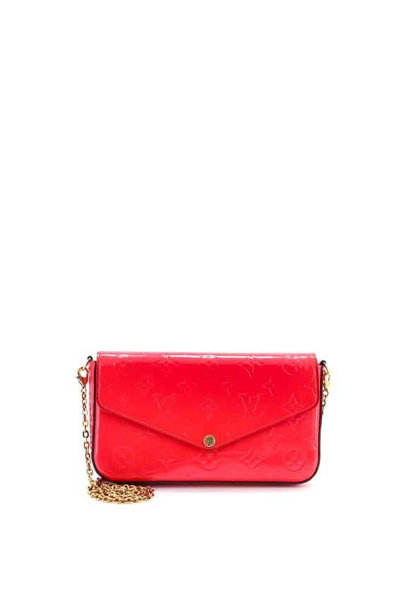 Pre-Owned Felicie Pochette Monogram Vernis By Rebag