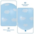 thumbnail image 5 of 100pcs 12 Inch Latex Balloons Sky Clouds Printed Latex Balloon Party Wedding Decoration (Blue), 5 of 5