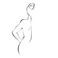 thumbnail image 2 of Artographie Studio 11x14 White Modern Wood Framed Museum Art Print Titled - Body Lines, 2 of 4