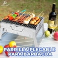 thumbnail image 2 of Mini Parrilla De Carbón Portátil Plegable Acero Inoxidable, 2 of 6