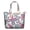Colorful, variant on Boho Cat Aesthetic Travel Tote, Cats and Flowers Print Weekender Duffel, and Lightweight Travel Bag with Multiple Pockets