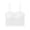 White, variant on Womens Smocked Tank Tops Summer Trendy Scalloped Crew Neck Cropped Camisole Comfort Stretchy Slim Fit Blouses Daily Layering Going Out Tops
