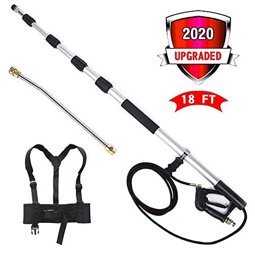 jOYjOB Telescopic Power Washer Extension Wands, 18 ft Telescopic Spray