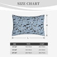 thumbnail image 4 of Naloa Dolphins Pillowcase, Throw Pillowcase, Wrinkle-Free, Stain-Resistant with Hidden Zipper for Bedroom Sofa-14"x20", 4 of 6