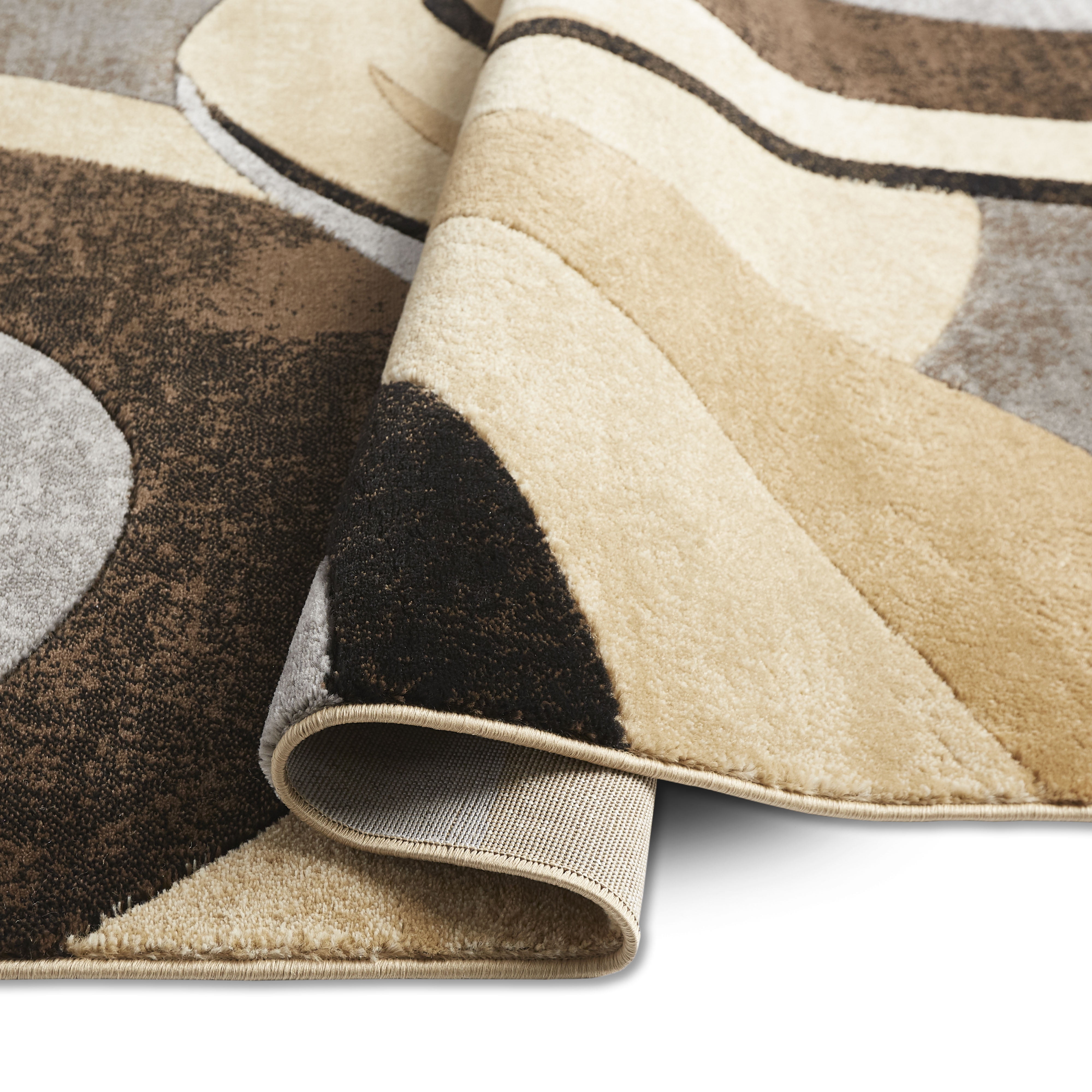 Home Dynamix Tribeca Slade Indoor Contemporary Abstract Area Rug, Brown/Grey, 7'10"x10'6"