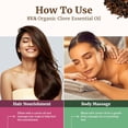 thumbnail image 4 of SVA Clove Essential Oil Organic– 16 Fl Oz – 100% Natural Clove Oil - for Diffuser, Hair Care, Face, Skin Care, Aromatherapy, Scalp and Body Massage, Soap and Candle Making, 4 of 8