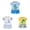 6Pcs Cute Baby Boy Clothes-Sky Blue+White+Green, variant on Gerichy Kids Boys Outfit Sets, 6 Piece Short Sleeve Cotton Shirts and Shorts Sets 0 6 12 18 24 Months 2T 3T Baby Boy Summer Outfits