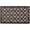 Brown Diamond Lattice, variant on PETGLE Rubber Doormats Collection All Weather, 24x36, Wrought Iron Half Round