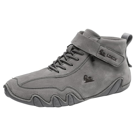 Oyedens Mens High Top Fashion Sneakers Waterproof Non Slip Water Hiking Trail Running Shoes for Men