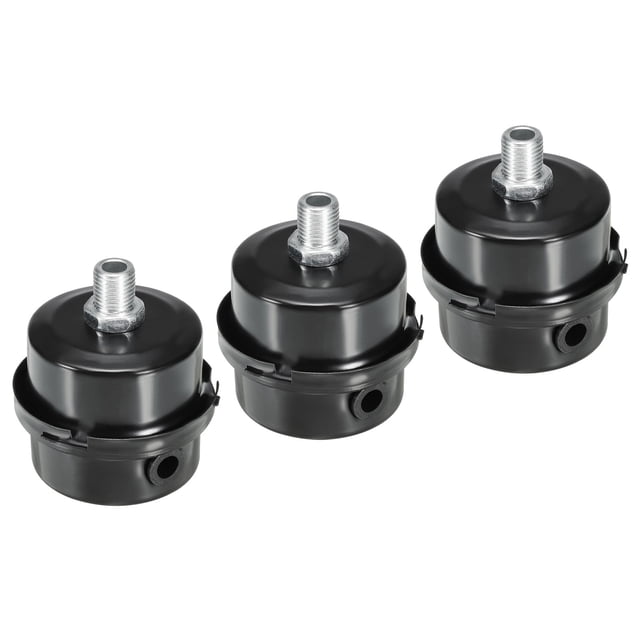 Unique Bargains G1/4 Air Compressor Silencers Filter, 3 Pack Intake Muffler, Black, White