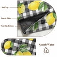 thumbnail image 6 of Small Round Rug 3Ft Washable Non-Slip, Yellow Lemons Circle Area Rugs for Living Room Bedroom, Summer Fruits Leaves Black White Buffalo Plaid Indoor Floor Mats Carpet Runner for Home Decor, 6 of 8