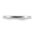 thumbnail image 4 of White Sterling Silver Ring Band Stackable Expressions Rhodium Polished, 4 of 5