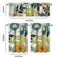 thumbnail image 6 of Tropical Floral Kitchen Curtains Set, 3 Piece Rod Pocket Tier and Valance Set, Exotic Floral Kitchen Window Curtains for Dining Rooms, 6 of 6