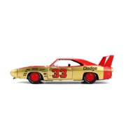 Jada Toys BIGTIME MUSCLE 1:24 1969 Dodge Charger Die-cast Car – Opening Doors, Hood, Trunk, Rubber Tires(Red/Gold)