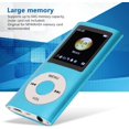 thumbnail image 4 of HUGFEGWE MP3/MP4 Player, Portable Music Player with Earphone, 1.8 inch HD Screen, Support up to 64GB Memory Card, 8H Playing time, Super Light Metal Shell(Blue) CJ25311-9272, 4 of 9