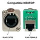 thumbnail image 2 of 10 Conectores De Chasis Ethercon Rj45, Conector De Paso Ethercon NE8FDP, Conector De Montaje En Panel RJ45 Cat5 Serie D, 2 of 6