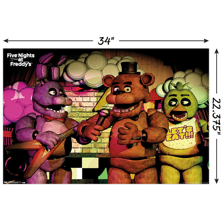 Trends International Five Nights at Freddy's: Security Breach - Group Wall  Poster, 22.375 x 34, Unframed Version