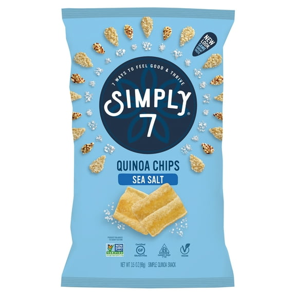 (8 Pack)Simply 7 Sea Salt Quinoa Chips, 3.5 oz