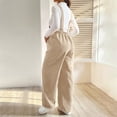 thumbnail image 6 of Hvyesh Women Corduroy Overalls Maternity Wide Leg Bib Corduroy Jumpsuits Adjustable Romper Jumpsuit with Pockets, 6 of 8