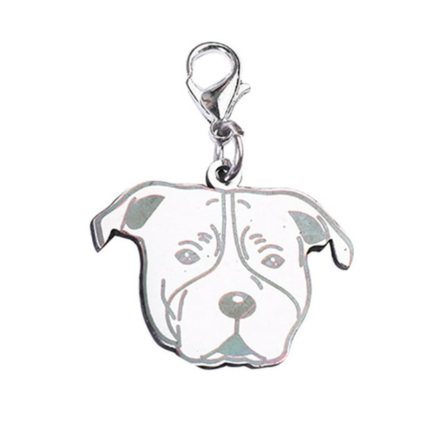 Toyfunny Fashion Stainless Steel Dog Print Pet Cat Name s Anti Lost Dog Identity Card Walmart Com Walmart Com