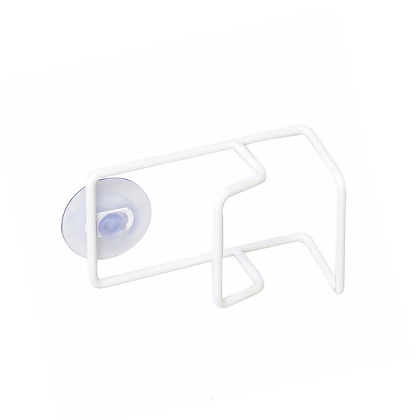 Ounissouiy Soporte para esponjas, accesorios para fregadero, soporte para esponjas, estante de Metal para secado de drenaje, estante de Almacenamiento y organización del hogar blanco