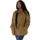 thumbnail image 4 of Chaqueutilitarcon cordón cuello alto talgrande pamujer Caqui 4XL, 4 of 6