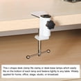 thumbnail image 5 of Uxcell 0.47" Hole Dia. Universal C Clamp Table Lamp Mic Arm Mount Holder Desk Clamp, White, 5 of 6