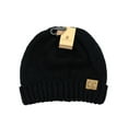 thumbnail image 2 of NYFASHION101 Exclusive Two Way Cuff & Slouch Warm Knit Ribbed Beanie, Black, 2 of 4