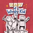 thumbnail image 2 of Diary of a Wimpy Kid Wimpy Kid Group Unisex Adult Pull-Over Heather Hoodie (2X-Large) Red, 2 of 3