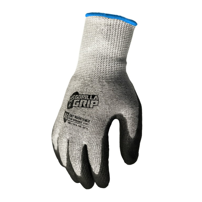 Gorilla Grip Non-Slip Heat Resistant Gloves, Nitrile Coated - Large — Keco  Tabs