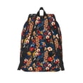 thumbnail image 2 of Lsque Vintage Floral Pattern Canvas Daypack, Durable Backpack, High-quality Versatile Backpack,Vintage Compact Backpack-Medium, 2 of 6