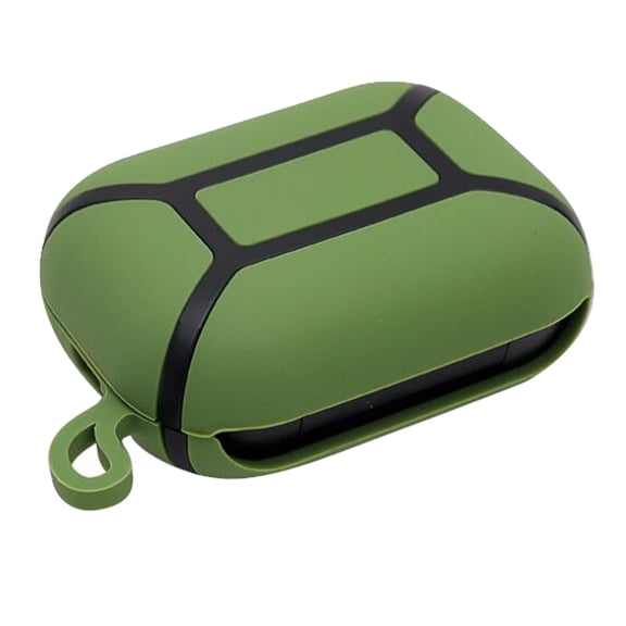 CTIRCHIU Silicone Earbuds Protective Case in Green with Hanging Hook, Portable and Easy to Carry