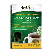 Herbion Naturals Respiratory Care Granules, 10 count sachet - Help Relieve Cold and Flu Symptoms, Promote Healthy Respiratory Function, Optimize Immune System.