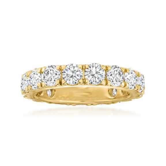 Ross-Simons 4.00 ct. t.w. Diamond Eternity Band in 14kt Yellow Gold, Women's, Adult