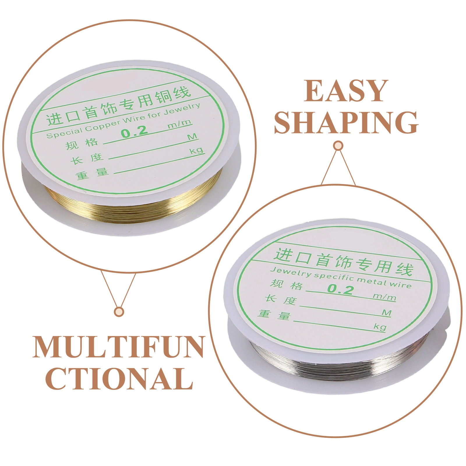 OFFIGAM Flexible Tarnish Proof Copper Wire for Jewelry and Creative DIY Beading