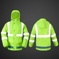 thumbnail image 4 of Rain Suits for Men Women Waterproof Lightweight Reflective Hood Rain Jacket and Rain Pants for Outdoor Work Durable Rain Gear with Reflective Strip, 4 of 5