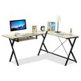 thumbnail image 1 of Costway Bureau d'Ordinateur en Forme de L Bureau d'Angle Table de Jeu, 1 of 10
