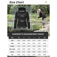thumbnail image 7 of GEO-THERM Women's Softshell Jacket Hooded Waterproof Lightweight Windbreaker Jacket for Outdoor Hiking Camping, 7 of 7
