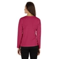 thumbnail image 4 of Inkmeso T-shirt Manches Longues Manches Longues Solid Button pour Femme, 4 of 7